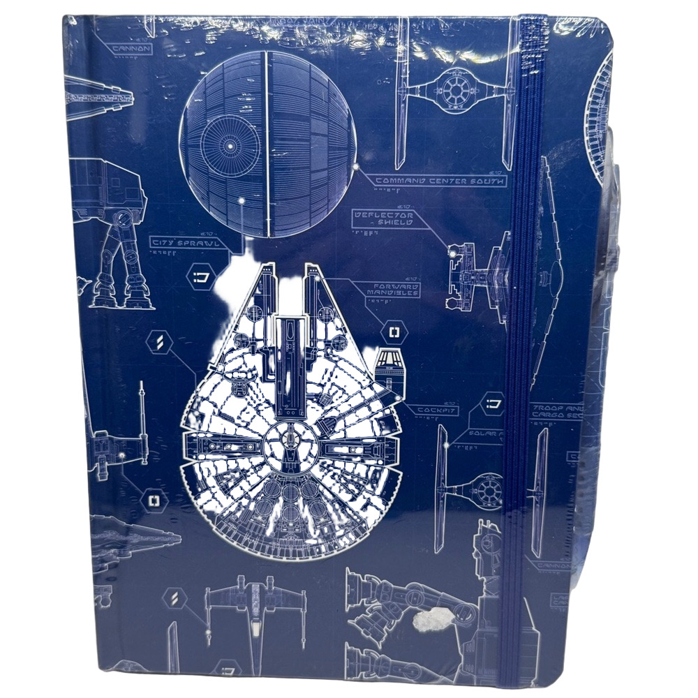 Disney Star Wars Blueprint Journal NIP With Pen  SKU0753